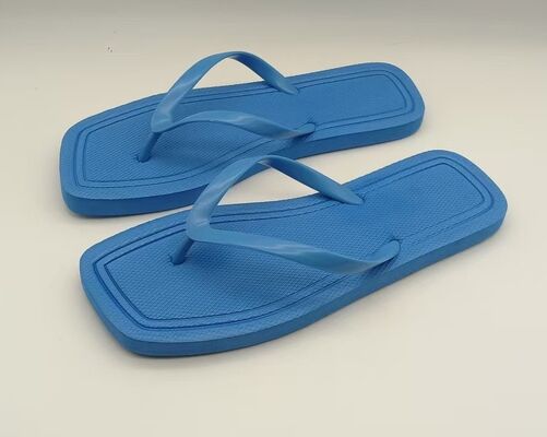 EVA Material Womens Summer Flip Flops Square Toe Burn Out Sock Sandals