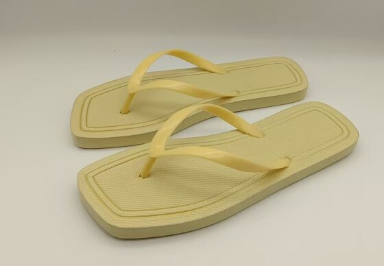 EVA Material Womens Summer Flip Flops Square Toe Burn Out Sock Sandals