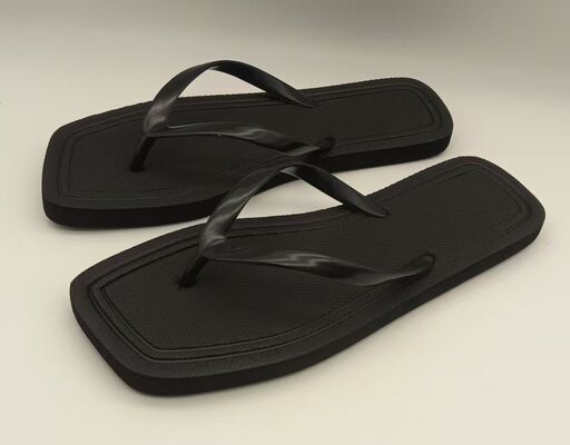 EVA Material Womens Summer Flip Flops Square Toe Burn Out Sock Sandals