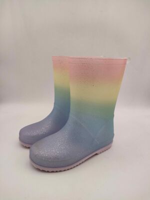 Comfortable Childrens Gumboots OEM Design 100% Waterproof Light Up Wellies