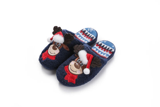 Cozy and Supportive Kids Indoor Slippers with High-Density Memory Foam and Breathable Knitted Upper