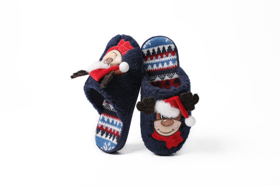 Cozy and Supportive Kids Indoor Slippers with High-Density Memory Foam and Breathable Knitted Upper