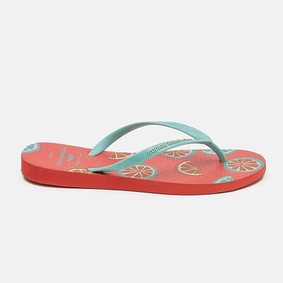 Tropical Print Styles Women's Flip Flops Fitflop Summer Sandals for Casual