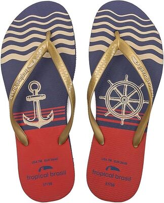 OEM Logo Naval Print Summer Flip Flops Women Beach Sandals Non Slip