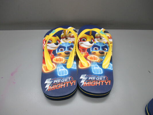 Anti Slip Kids Beach Flip Flops Slipper Paw Patrol Design Multiple Colors And Sizes