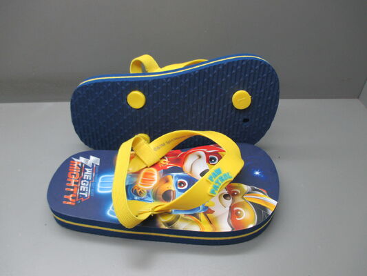 Anti Slip Kids Beach Flip Flops Slipper Paw Patrol Design Multiple Colors And Sizes