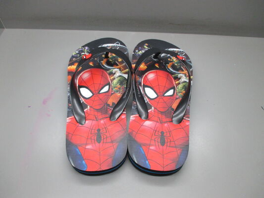 Spider Man Design Childrens Flip Flops Kids Character Sandals Customizable