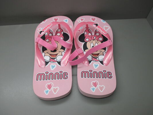 Licensed Minnie Character Kids Flip Flops Sandals Screen Print And 3D Print
