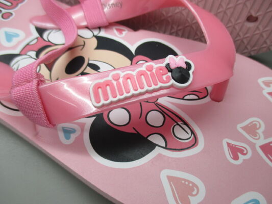 Licensed Minnie Character Kids Flip Flops Sandals Screen Print And 3D Print