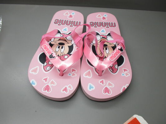 Licensed Minnie Character Kids Flip Flops Sandals Screen Print And 3D Print