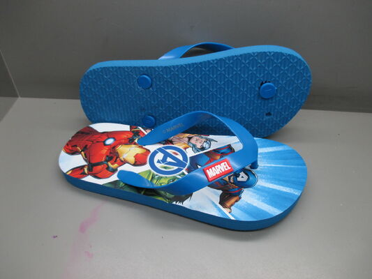 Licensed Marvel Kids Character Flip Flops Sandals Secure Fit Summer Slipper