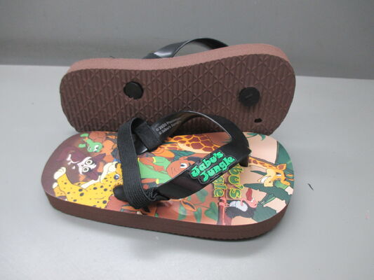 OEM PE EVA Kids Character Flip Flops Sandals Open Toe Style Anti Slip Design