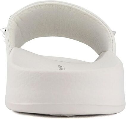 Summer Women's Slides Pool Mule Sandals Metal Rivets Beaded Slip On Slipper