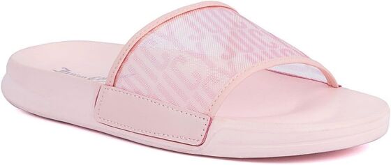 EVA Material Slip On Beach Flat Sandals With Transparent Uppers Customizable