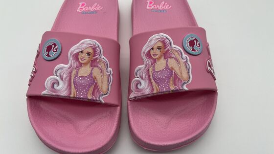 Open Toe Childrens Summer Slippers Barbie Pool Slide Sandals OEM Brand