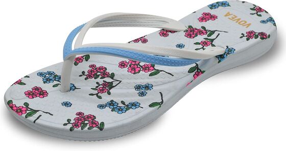 Twin Uppers Women Fitflop Summer Sandals With Injected PVC Printed Soles