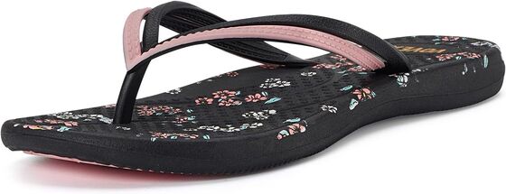 Twin Uppers Women Fitflop Summer Sandals With Injected PVC Printed Soles