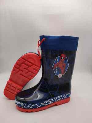 PVC Kids Character Rain Boots With Removable Lining Wellington Chelsea Style