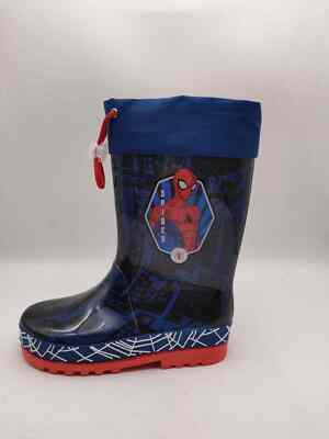 PVC Kids Character Rain Boots With Removable Lining Wellington Chelsea Style