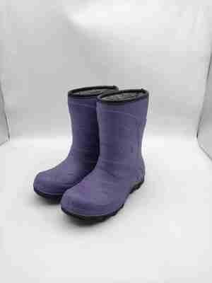 Anti Slip Waterproof TPR Kids Rain Boots Warm Lining Childrens Mud Boots