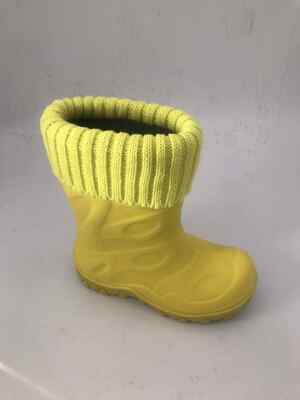 Slip Resistant TPR Kids Rain Boots Lightweight With Warm Knits Customized Colors