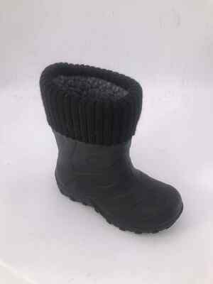 Slip Resistant TPR Kids Rain Boots Lightweight With Warm Knits Customized Colors