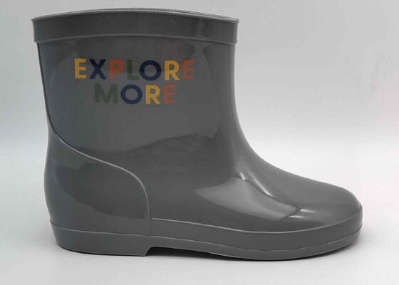 Flexible PVC Side Print Girls Rain Boots Light Up Childrens Hunter Wellies OEM ODM