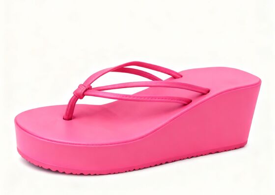 PVC EVA Materials Ladies Fitflop Wedge Sandals Platform Beach Sandals Wholesale
