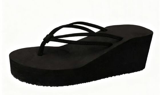 PVC EVA Materials Ladies Fitflop Wedge Sandals Platform Beach Sandals Wholesale