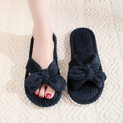 Classical Designs Women's Indoor Slippers Soft Sole Open Toe House Slippers OEM