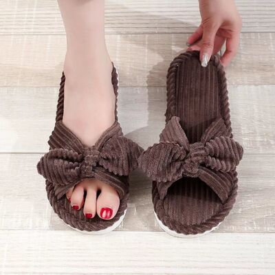 Classical Designs Women's Indoor Slippers Soft Sole Open Toe House Slippers OEM