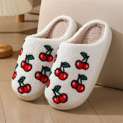 Fashionable Holiday Women's Indoor Slippers Knitted Upper Shoes Custom Design