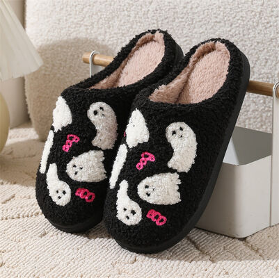 Fashionable Holiday Women's Indoor Slippers Knitted Upper Shoes Custom Design
