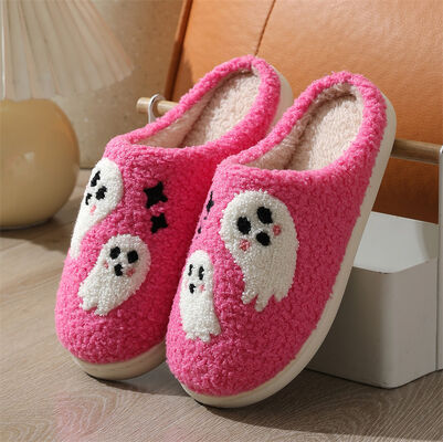 Fashionable Holiday Women's Indoor Slippers Knitted Upper Shoes Custom Design