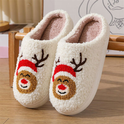 Custom Brand Womens Warm Slipper Comfy Memory Foam Holiday Slippers