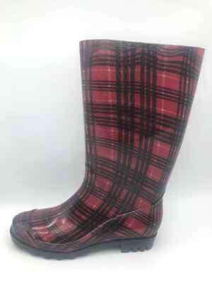 Customized Female Rain Boots Non Slip Sole Womens Tall Gumboots Waterproof