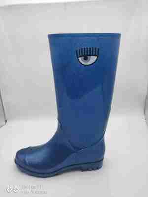 Female PVC Slip On Tall Glitter Rain Boots Waterproof OEM ODM Service