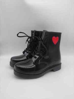 Multi Colored PVC Martin Women's Rain Boots Light Weight Waterproof Ankle Boots