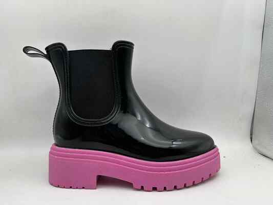Customized Color Women's Rain Boots PVC Material Ladies Ankle Gardening Wellies