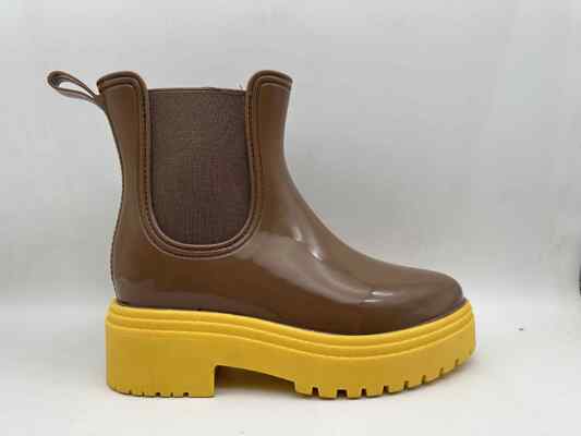 Customized Color Women's Rain Boots PVC Material Ladies Ankle Gardening Wellies