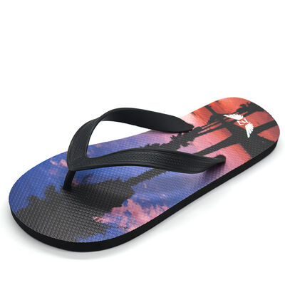 Non Slip Men's Flip Flops Customizable Photo Print Summer Shoes Flip Flops