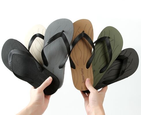 Custom Color Men's Flip Flops Textured Footbed Summer Slides Lightweight Design