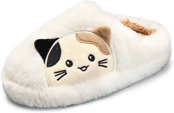 High-Density Memory Foam Kids Indoor Slippers with Breathable Faux Fur Lining and Odor Prevention