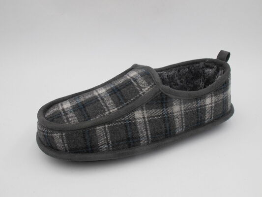 Custom Brand Mens Warm Slipper Comfortable House Shoes With Arch Support