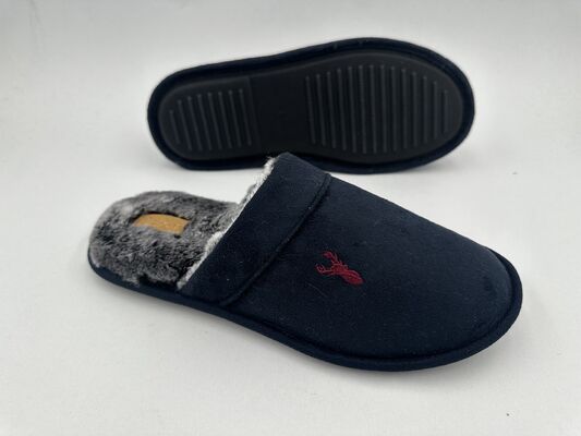 Memory Foam Mens' Indoor Slippers TPR Rubber Sole Warm House Shoes Custom Sizes