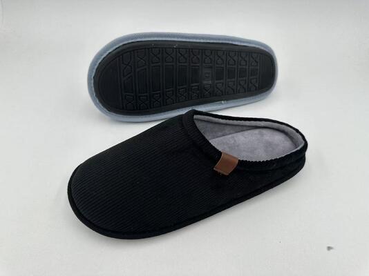 Fashionable Mens' Indoor Slippers Rubber Sole Machine Washable Winter Slippers