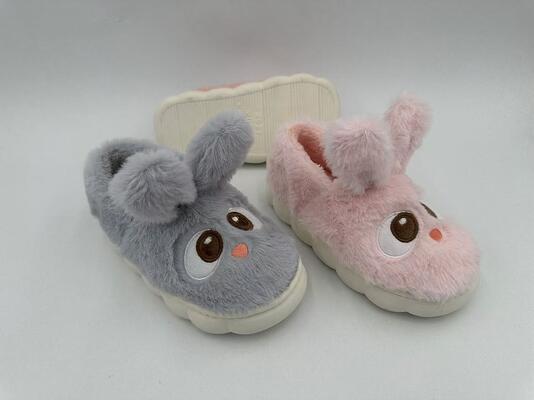Womens House Slippers Animal Style With 3D Trims