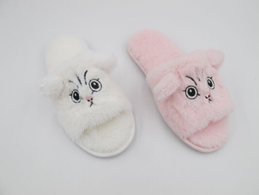 Womens House Slippers Animal Style With 3D Trims