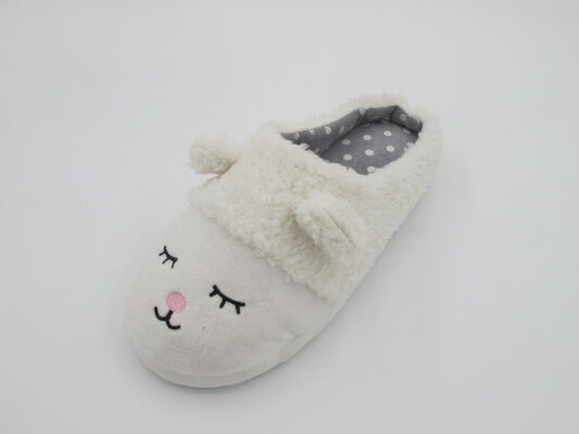 Womens House Slippers Animal Style With 3D Trims