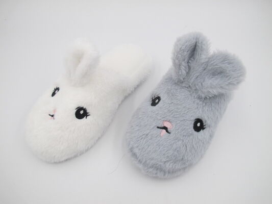 OEM Designs Winter Womens House Slippers Animal Style With 3D Trims